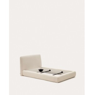 Cama Martina, borreguito crudo colchón 90x200 cm - Kave. N03010HI39 2