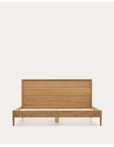 Cama Lenon, madera y roble colchón 180x200 cm FSC - Kave. N0100012MM46