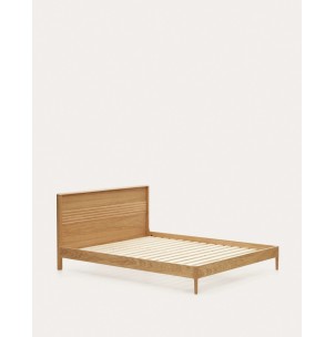 Cama Lenon, madera y roble colchón 180x200 cm FSC - Kave. N0100012MM46 2