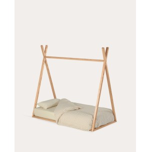 Cama tipi Maralis, natural para colchón 70x140cm - Kave Home AA7111M46