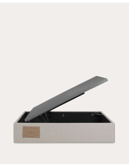 Canapé abatible Matters beige para colchón de 90 x 190 cm - Kave Home