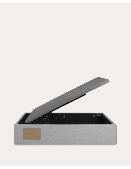 Canapé abatible Matters gris para colchón de 90 x 190 cm - Kave Home