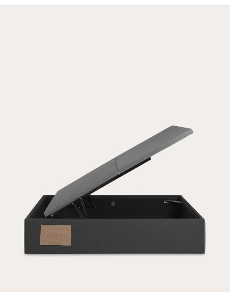 Canapé abatible Matters negro para colchón de 160 x 200 cm - Kave Home