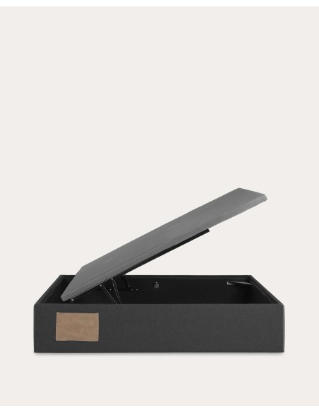 Canapé abatible Matters negro para colchón de 90 x 190 cm - Kave Home