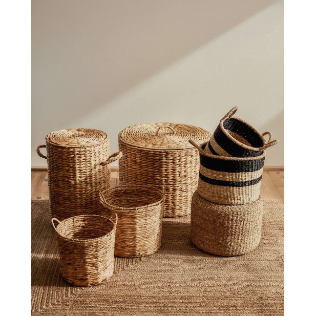 Cesto de ropa Yessira de fibras... Cesto de ropa Yessira de fibras...