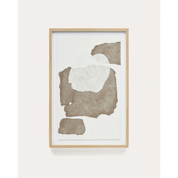 Cuadro abstracto Torroella blanco y... Cuadro abstracto Torroella blanco y...