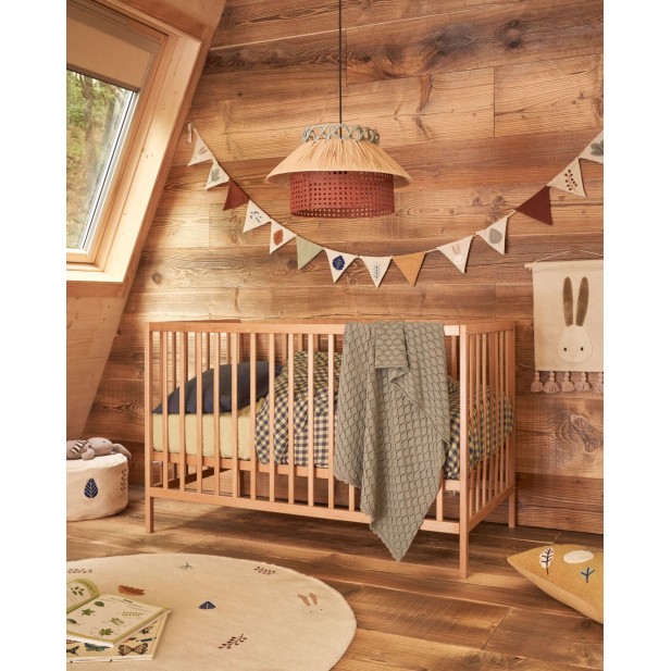 Cuna Shantal de madera maciza de haya...