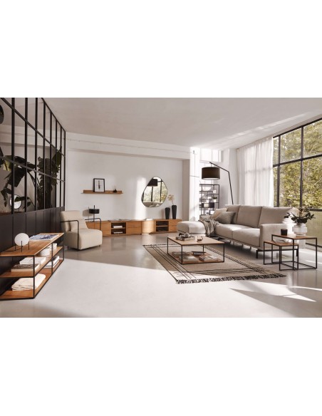 Espejo Anera de metal negro 84 x 108,5 cm - Kave Home