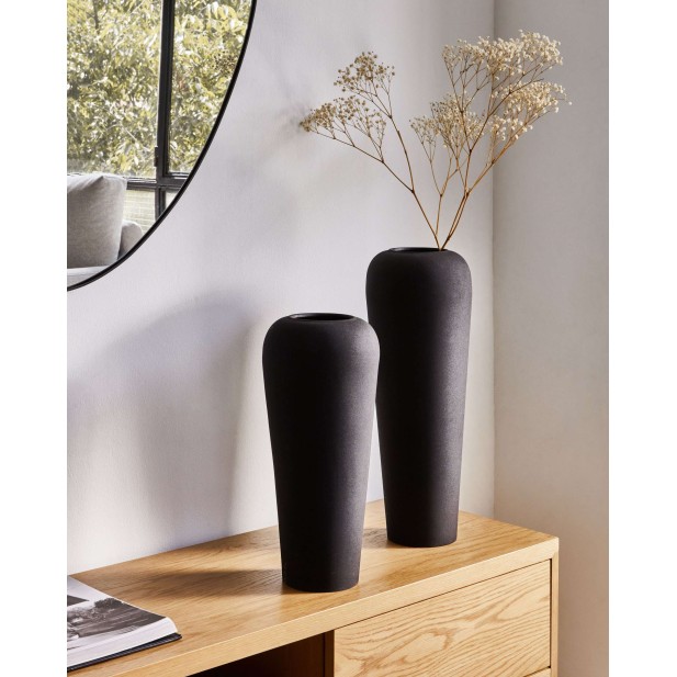 Espejo Anera de metal negro 84 x... Espejo Anera de metal negro 84 x...