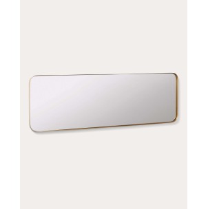Espejo de pared Marco, metal dorado 55x150,5 cm - Kave Home. AA7897R83 2