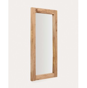 Espejo Maden de madera con acabado natural 80 x 180 cm - Kave Home. D0300015MM46, Vackart. Espejo de pared de estilo Rústico