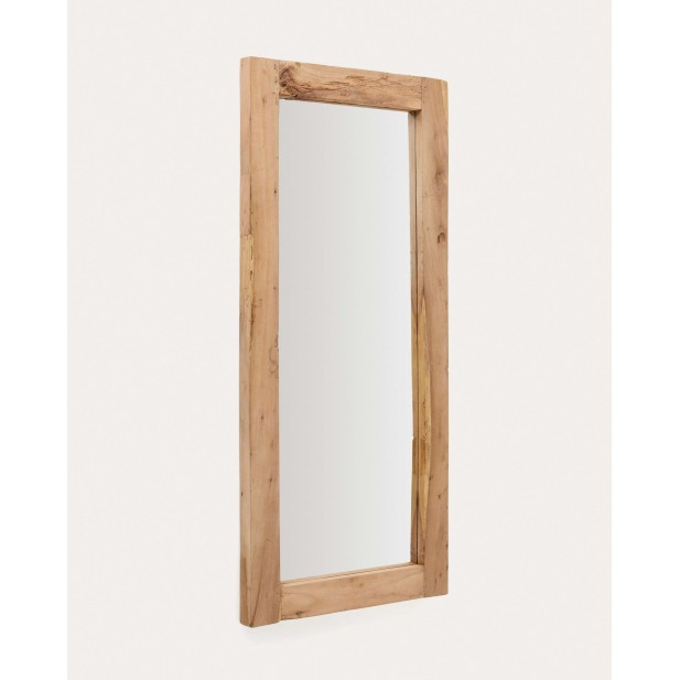 Espejo Maden de madera con acabado natural 80 x 180 cm - Kave Home