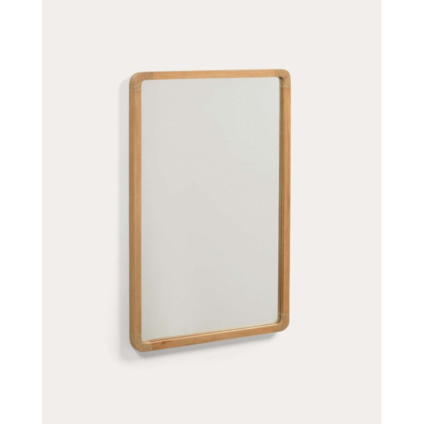 Espejo Shamel de madera maciza de teca 45 x 70 cm - Kave Home