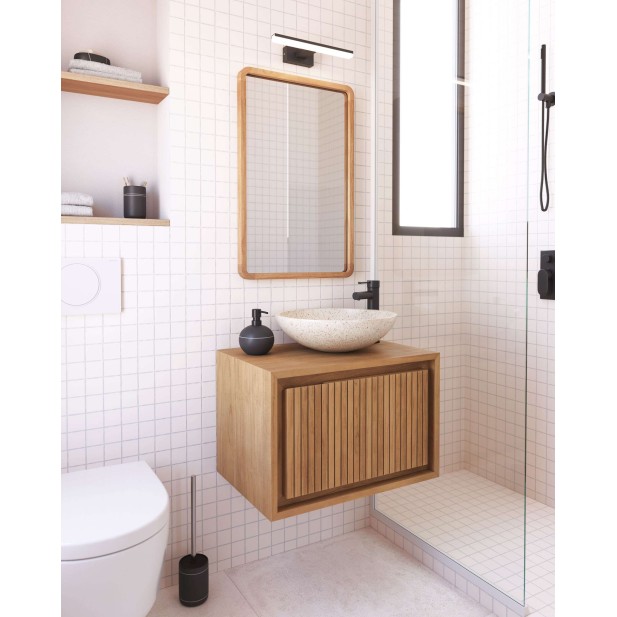 Espejo Shamel de madera maciza de... Espejo Shamel de madera maciza de...