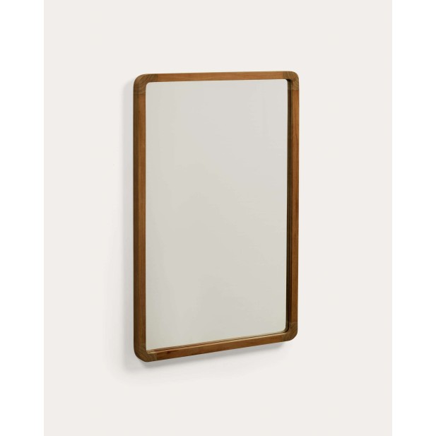Espejo Shamel, madera teca acabado nogal 45x70 cm- Kave Home AB0137M41