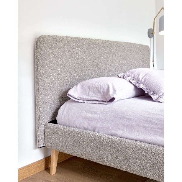 Funda cama Dyla de borreguito gris...