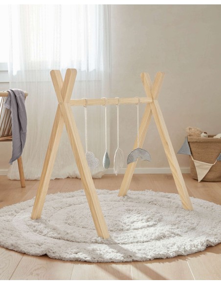 Gimnasio infantil tipi Maralis madera maciza de haya - Kave Home