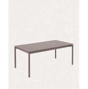 Mesa ext. exterior Zaltana, aluminio 180 (240)x100 cm - Kave CC6031R10