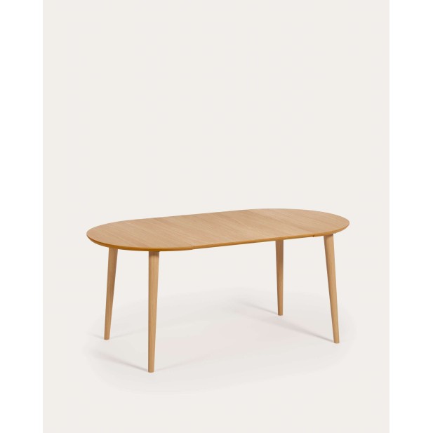 Mesa extensible redonda Oqui MDF en...