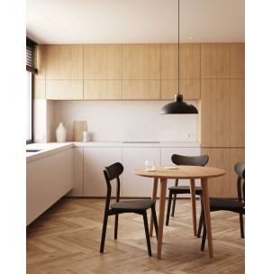 Mesa ext. redonda Oqui, chapa roble 90 (170)x90 cm - Kave T0300005MM40 2