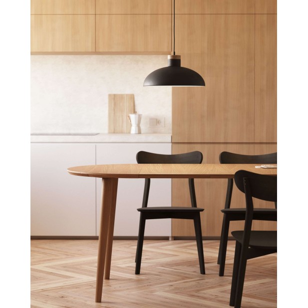 Mesa extensible redonda Oqui MDF en...