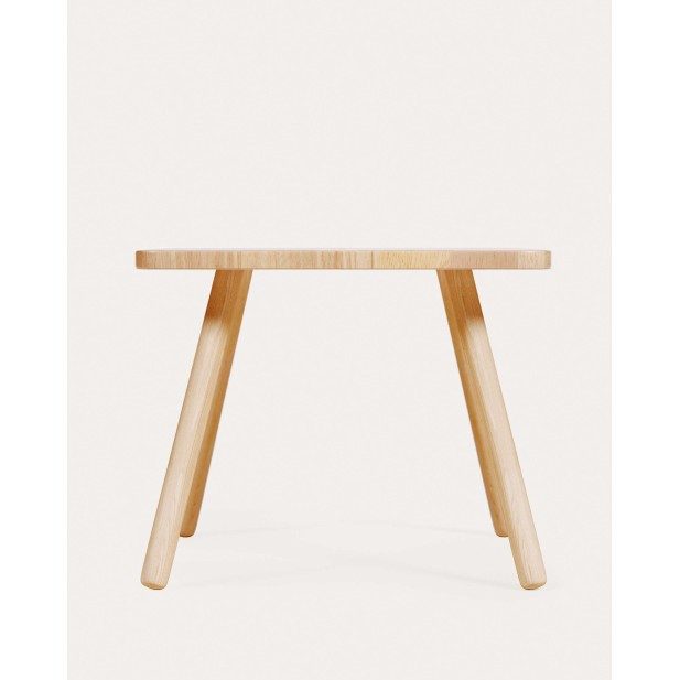 Mesa infantil cuadrada Dilcia de caucho 55x55cm - Kave Home. CC2983M46