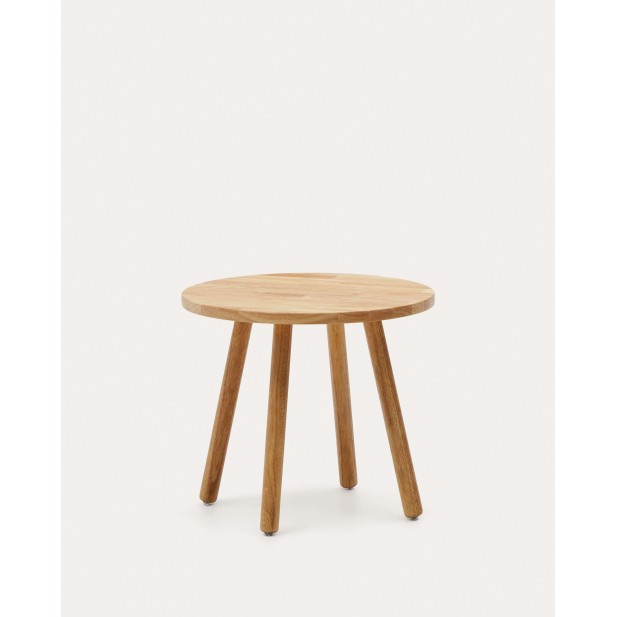 Mesa infantil Dilcia madera maciza caucho Ø55 cm - Kave Home CC2978M46