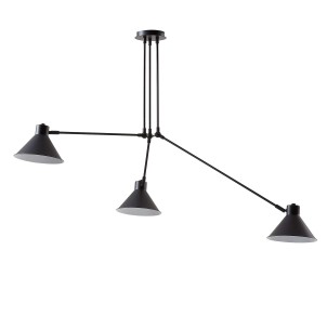 Lámpara de techo Dione - Kave Home, Vackart. LAMPARA DE TECHO de estilo nórdico y diseño moderno. Lámpara de techo de metal con 3 brazos. AA0131R01