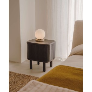 Mesita de noche Mailen, chapa fresno 50x55 cm - Kave Home N1200006MM50 2