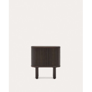Mesita noche Mailen, chapa fresno oscuro 50x55 cm - Kave. N1200006MM51