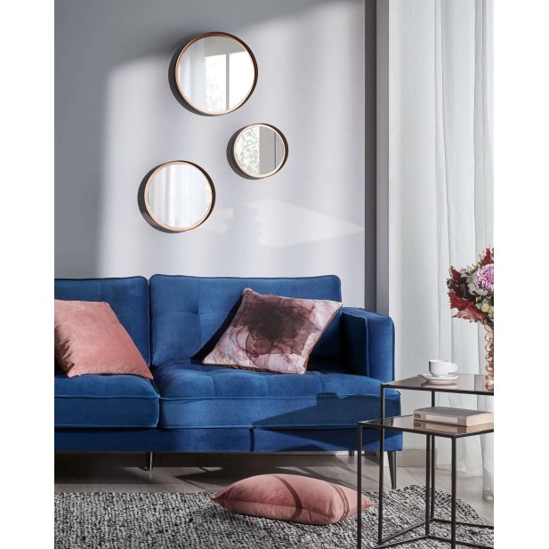 Set Wilton de 3 espejos de acero  Ø... Set Wilton de 3 espejos de acero  Ø...