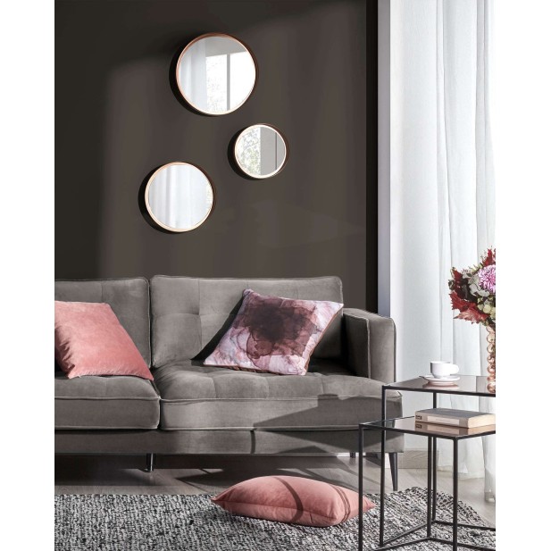 Set Wilton de 3 espejos de acero  Ø... Set Wilton de 3 espejos de acero  Ø...