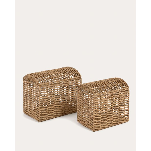 Set Xuliana 2 baúles, fibras naturales - Kave Home. Vackart YG0972FN46