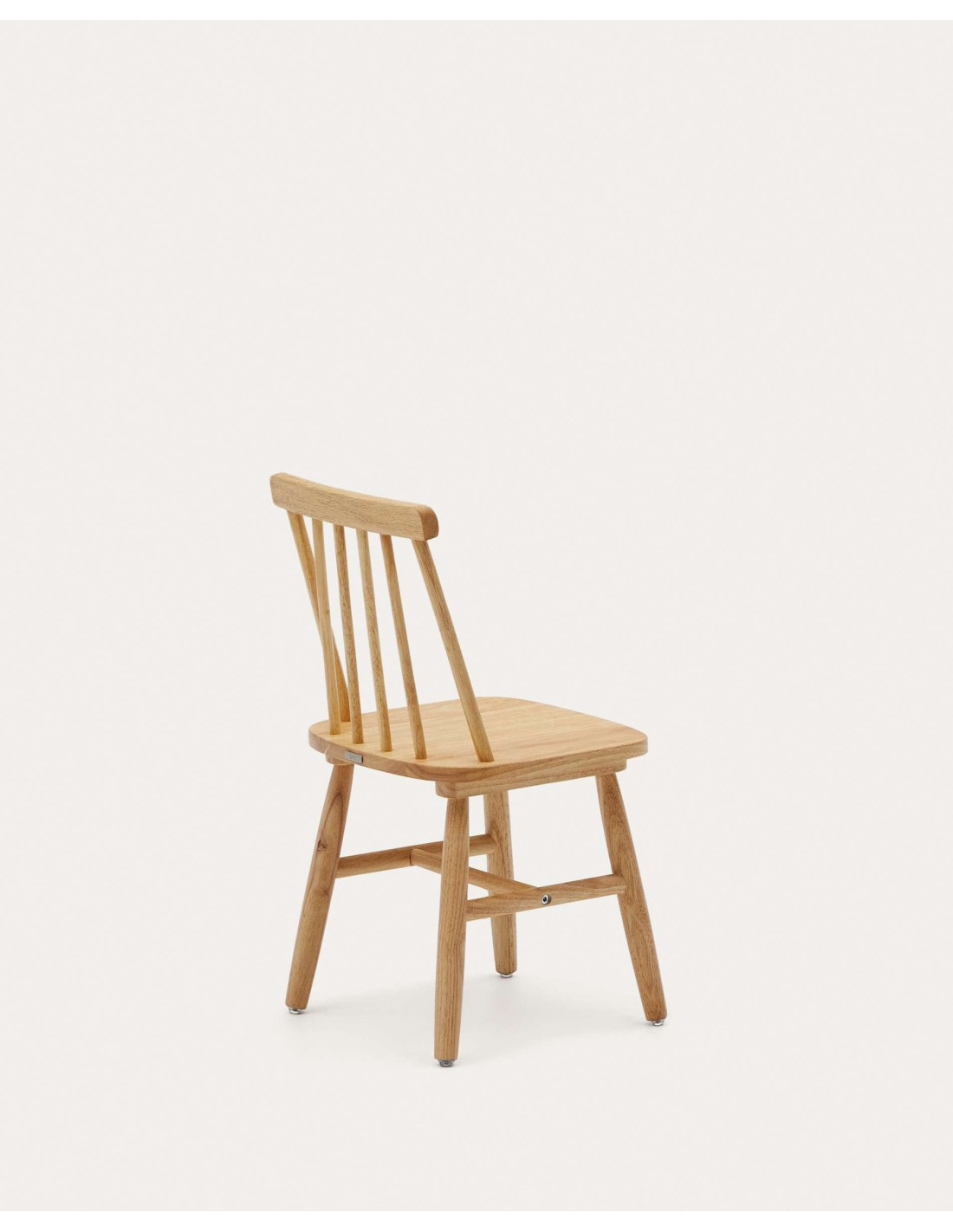 Silla infantil Tressia madera maciza caucho con acabado natural - Kave  Home. CC2084M46