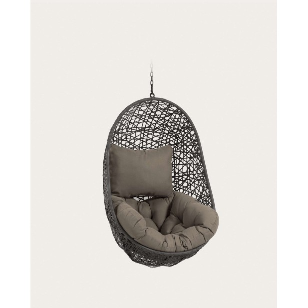 Sillón colgante Florina gris oscuro - Kave Home. Vackart CC5964FN02