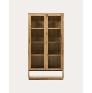 Vitrina Alguema chapa roble natural 100x185 cm -Kave Home M1200001MM40