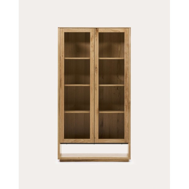 Vitrina Alguema chapa roble natural 100x185 cm -Kave Home M1200001MM40