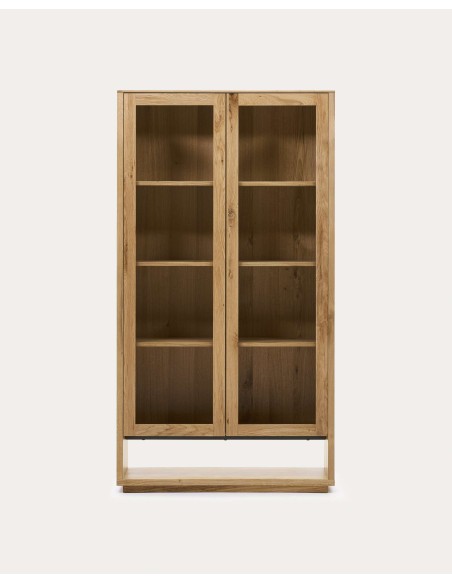 Vitrina Alguema chapa roble natural 100x185 cm -Kave Home M1200001MM40