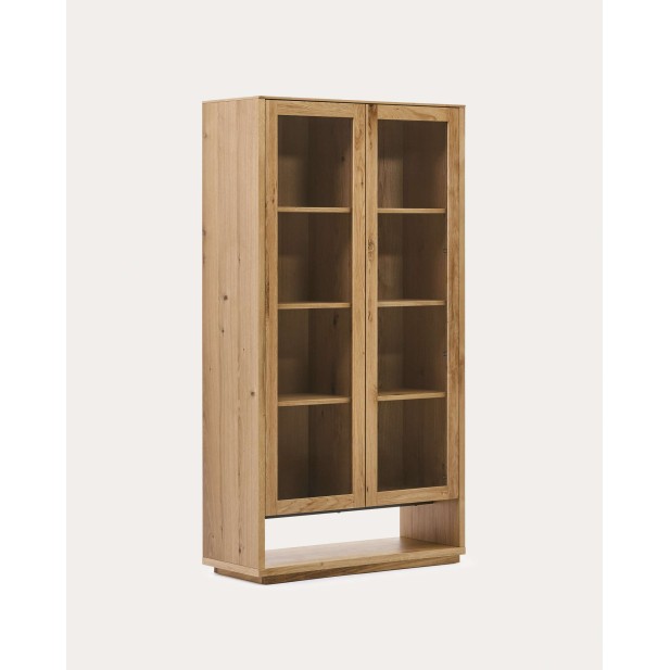 Vitrina Alguema de chapa en roble con...