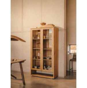 Vitrina Alguema chapa roble natural 100x185 cm -Kave Home M1200001MM40 2