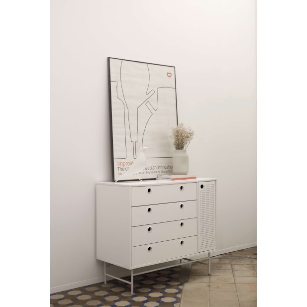 Cómoda PUNTO, DM / Metal Blanco - Teulat. Vackart