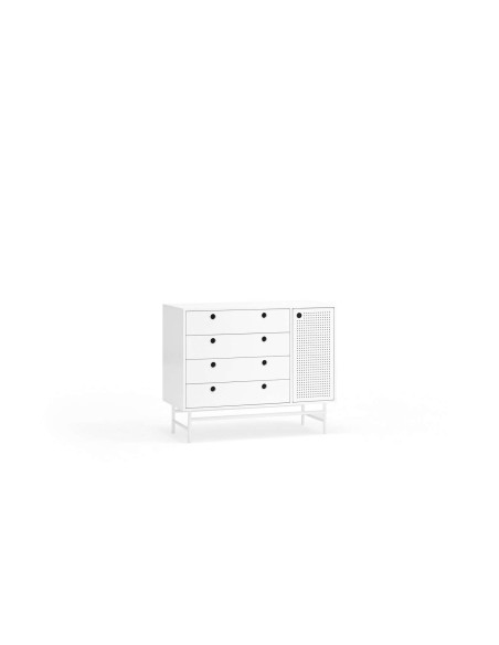 Cómoda PUNTO, DM / Metal Blanco - Teulat. Vackart