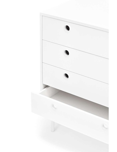 Cómoda PUNTO, DM / Metal Blanco - Teulat. Vackart