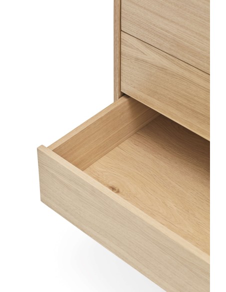 Cómoda YOKO 90x86 cm, DM Gris Antracita / Roble - Teulat