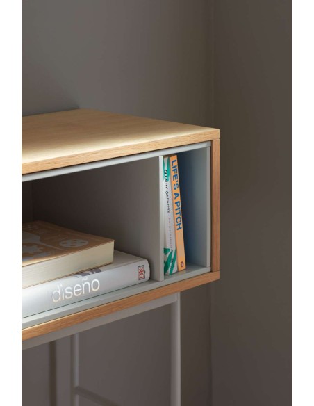 Consola YOKO 120x35 cm, Roble / DM Crema - Teulat. Vackart 