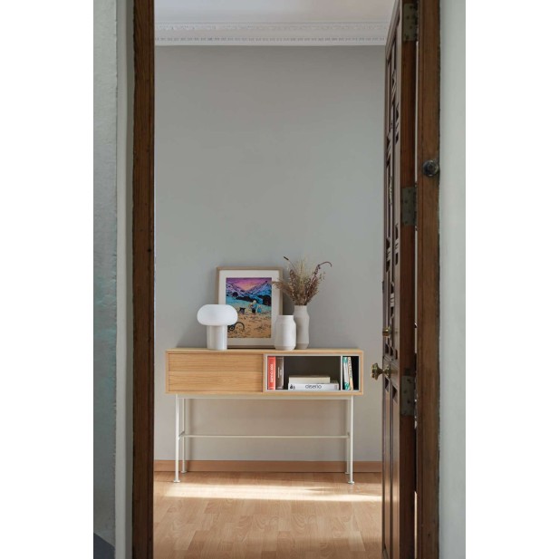 Consola YOKO 120x35 cm, Roble / DM Crema - Teulat. Vackart 