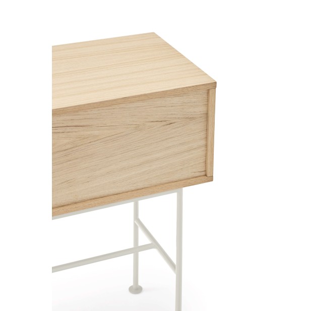 Consola YOKO 120x35 cm, Roble / DM Crema - Teulat. Vackart 