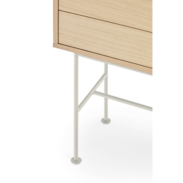 Consola YOKO 120x35 cm, Roble / DM Crema - Teulat. Vackart 