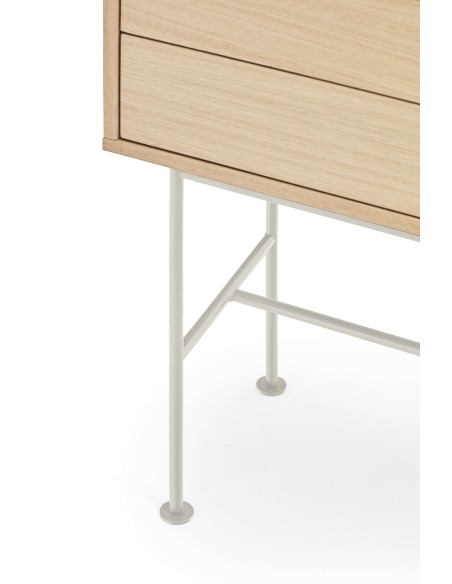 Consola YOKO 120x35 cm, Roble / DM Crema - Teulat. Vackart 