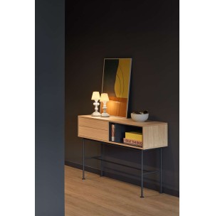 Consola YOKO 120x35 cm, Roble / DM Gris Antracita - Teulat. Vackart 2